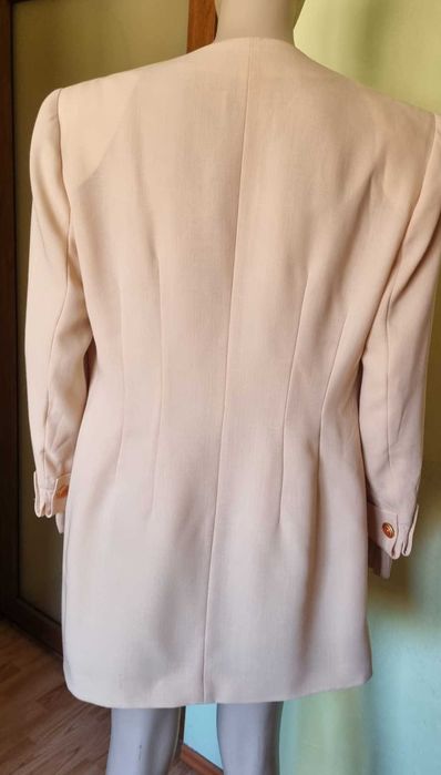 Blazer tip sacou lung Comma, marimea 44, 100% lana