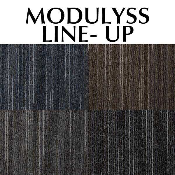 Ковровая плитка, Modulyss, Line-up 956 Мультиколор 50х50мм - 5м2