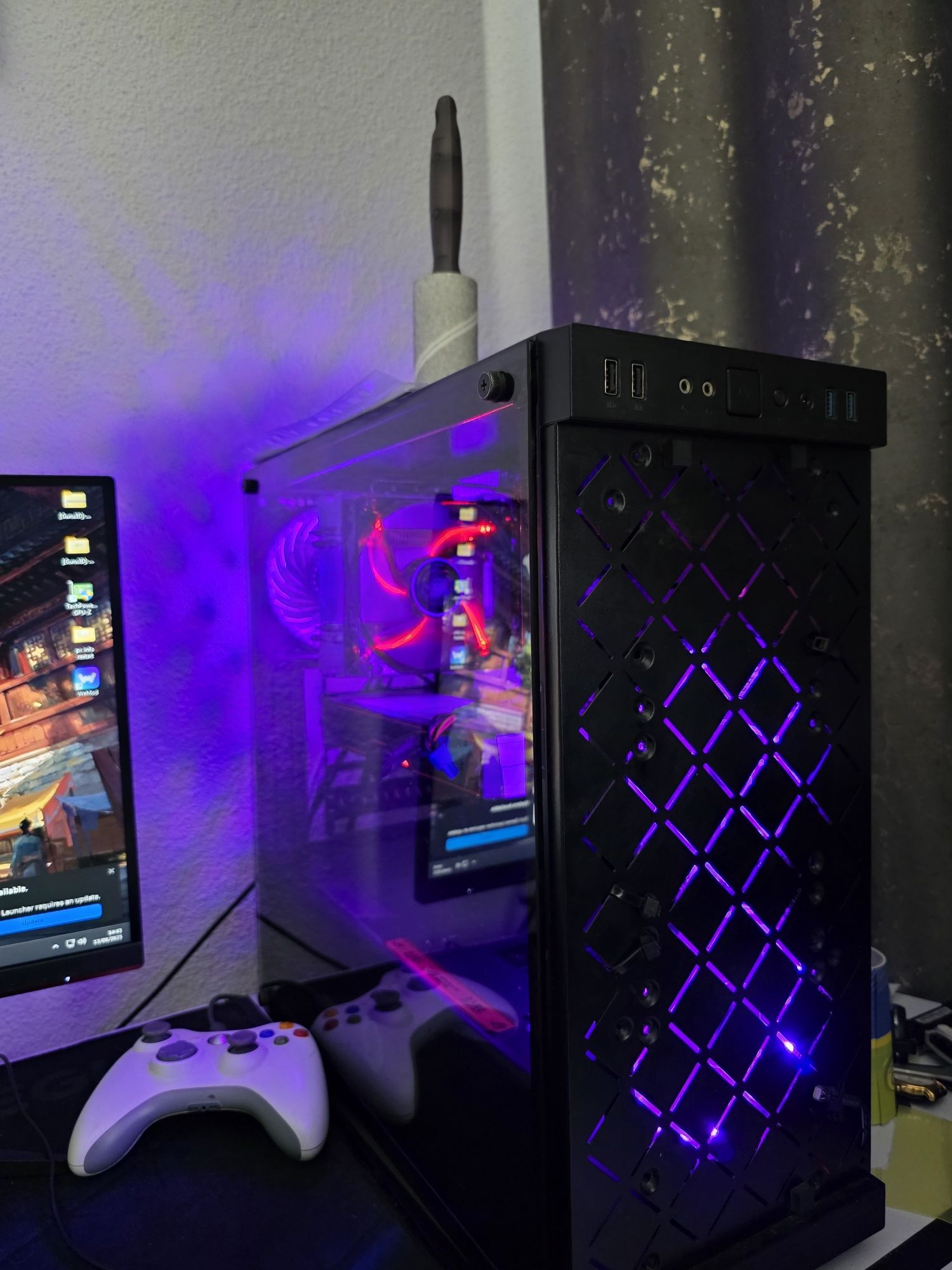 PC, RX 6700 XT + Monitor + casti + XAMP Pro, Ryzen5 5600G