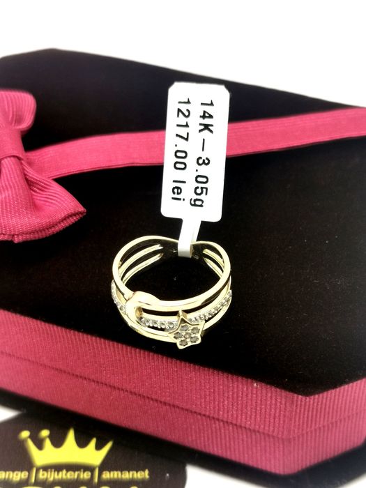 Bijuteria Royal inel din aur 14k 3.05 gr
