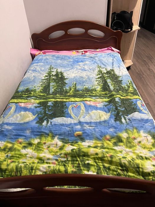 кровать детская, б/у, с матрасом