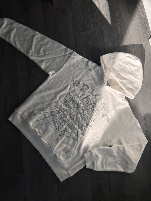 Hanorac NOU Sp5der Spyder Spider Alb M