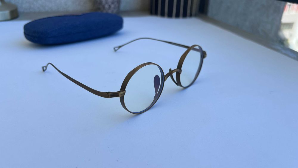 Rame ochelari din Titan - Rame rotunde culoare Bronz