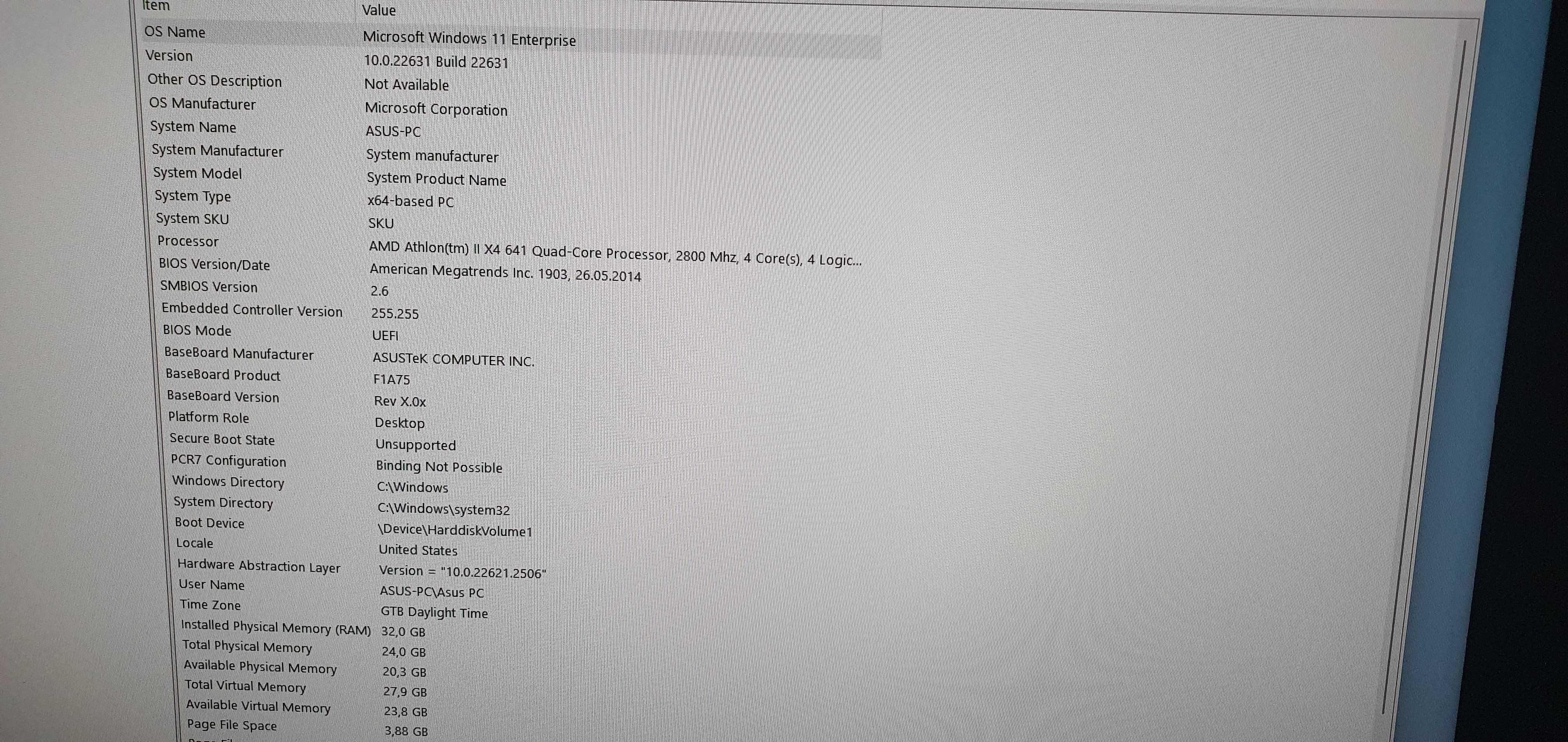 Calculator Asus, AMD Athlon 2.8 GHz, 32GB DDR3, GPU RX 550, 2 SSD