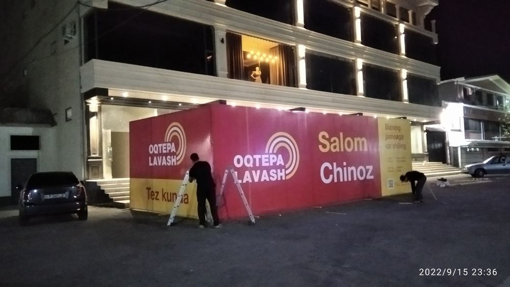 Banner xizmatlari pechat va ustanovka