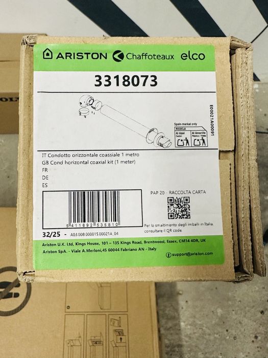 Kit de evacuare centrala Ariston/Chaffoteaux