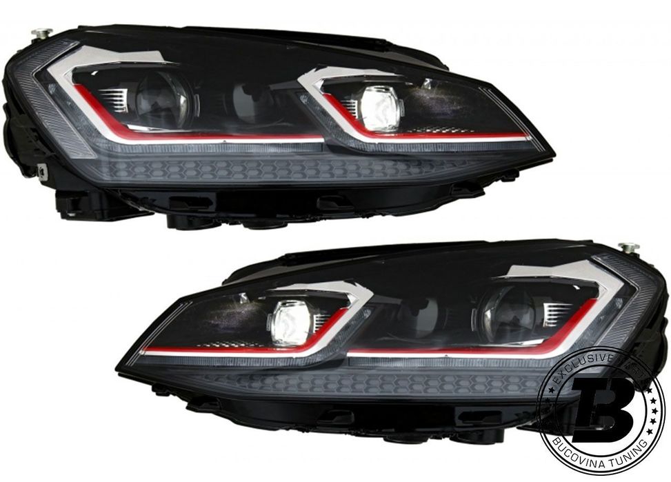 Faruri LED compatibile cu VW Golf 7 VII G7.5 Design