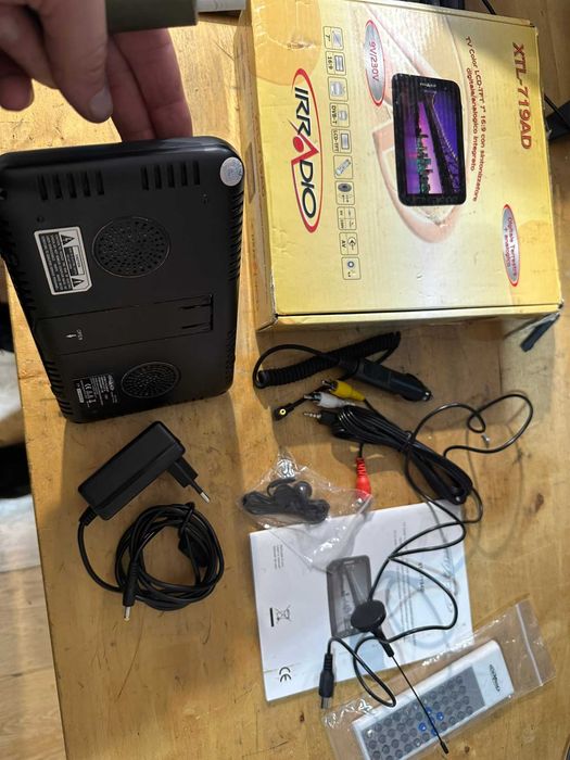 irradio 7 inch xtl-719ad cu accesorii tv mufa antena