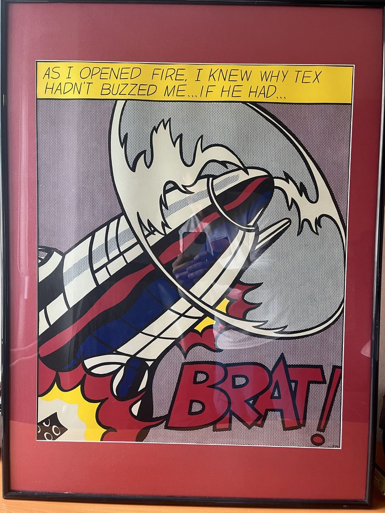 Roy Lichtenstein - As I Opened Fire (1966) Поп Арт Постери