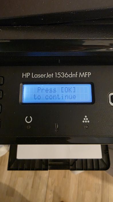 Imprimanta HP LaserJet 1536dnf MFP cu 10.1000 supply merory error