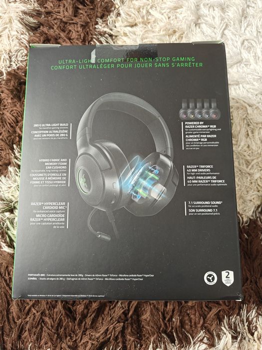 Razer kraken v3 x новые, запечатанные .