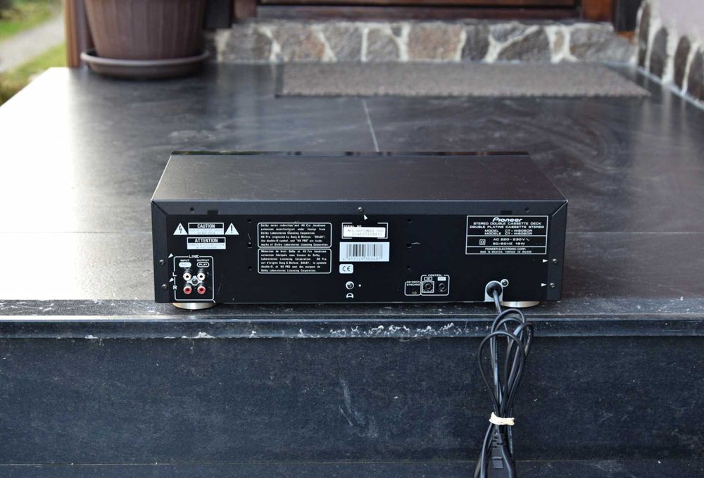 Deck Pioneer CT-W606DR, dublu deck, casetofon