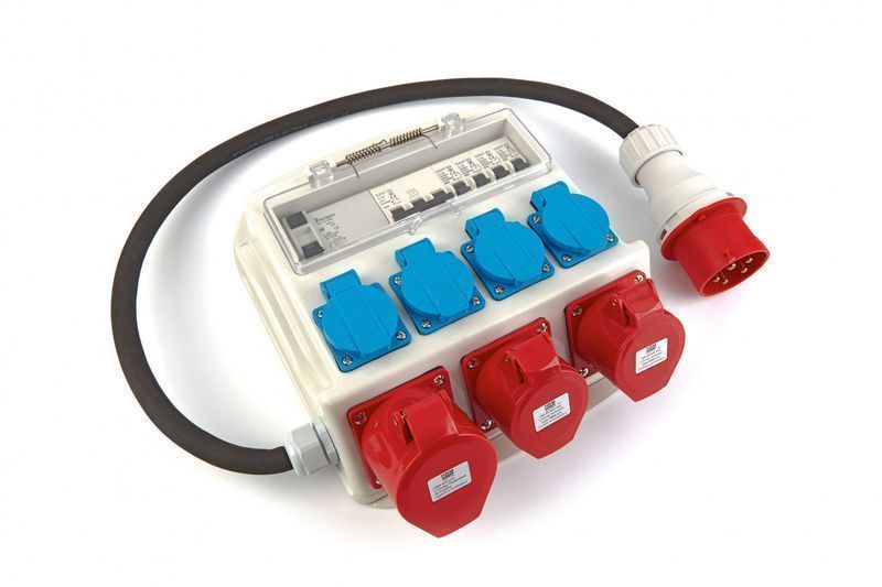 Преносима кутия за дистрибуция и защита 3х400v 4х230v ip44