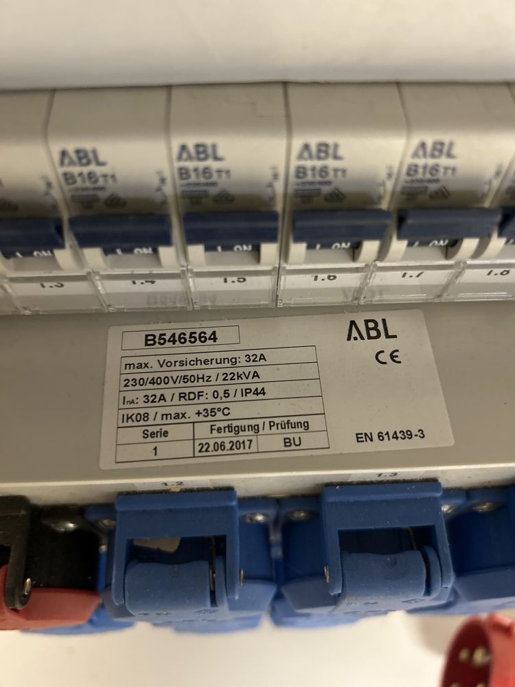 Tablou Electric ABL  10 iesiri  priza alimentare 32