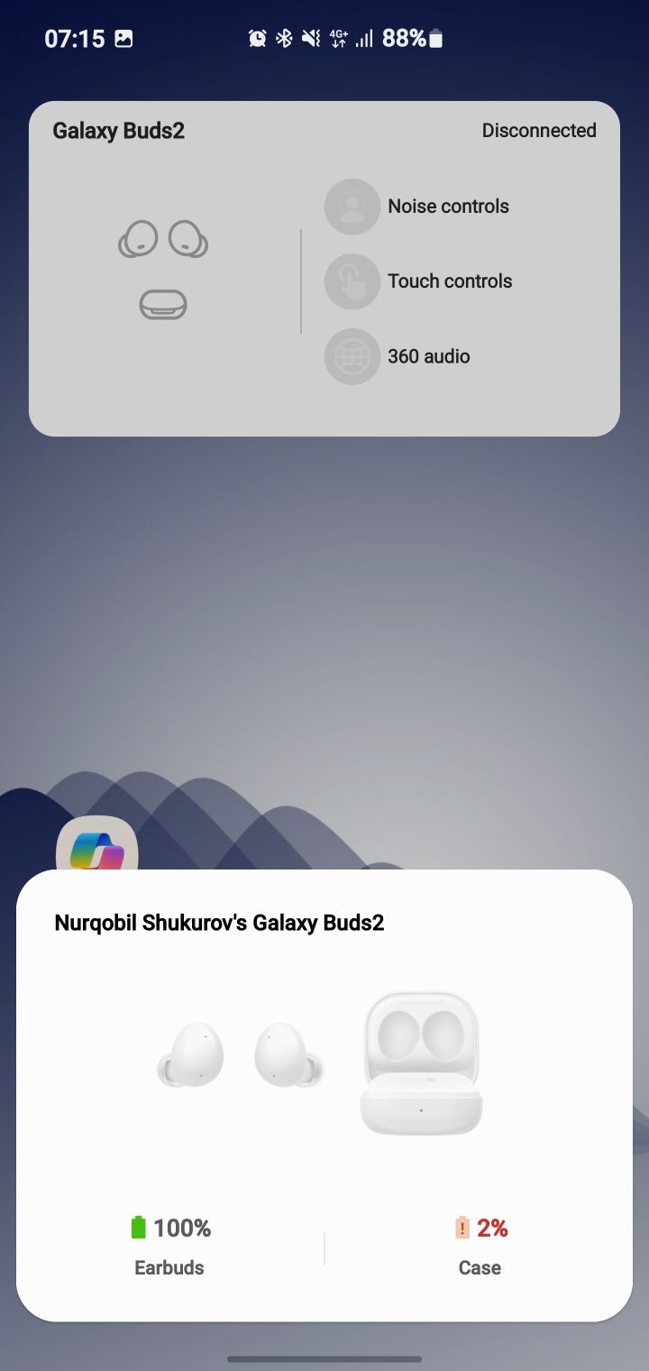 "Samsung"  Galaxy buds2. Orginal quloqchin KAROBKA FULL garantya ham