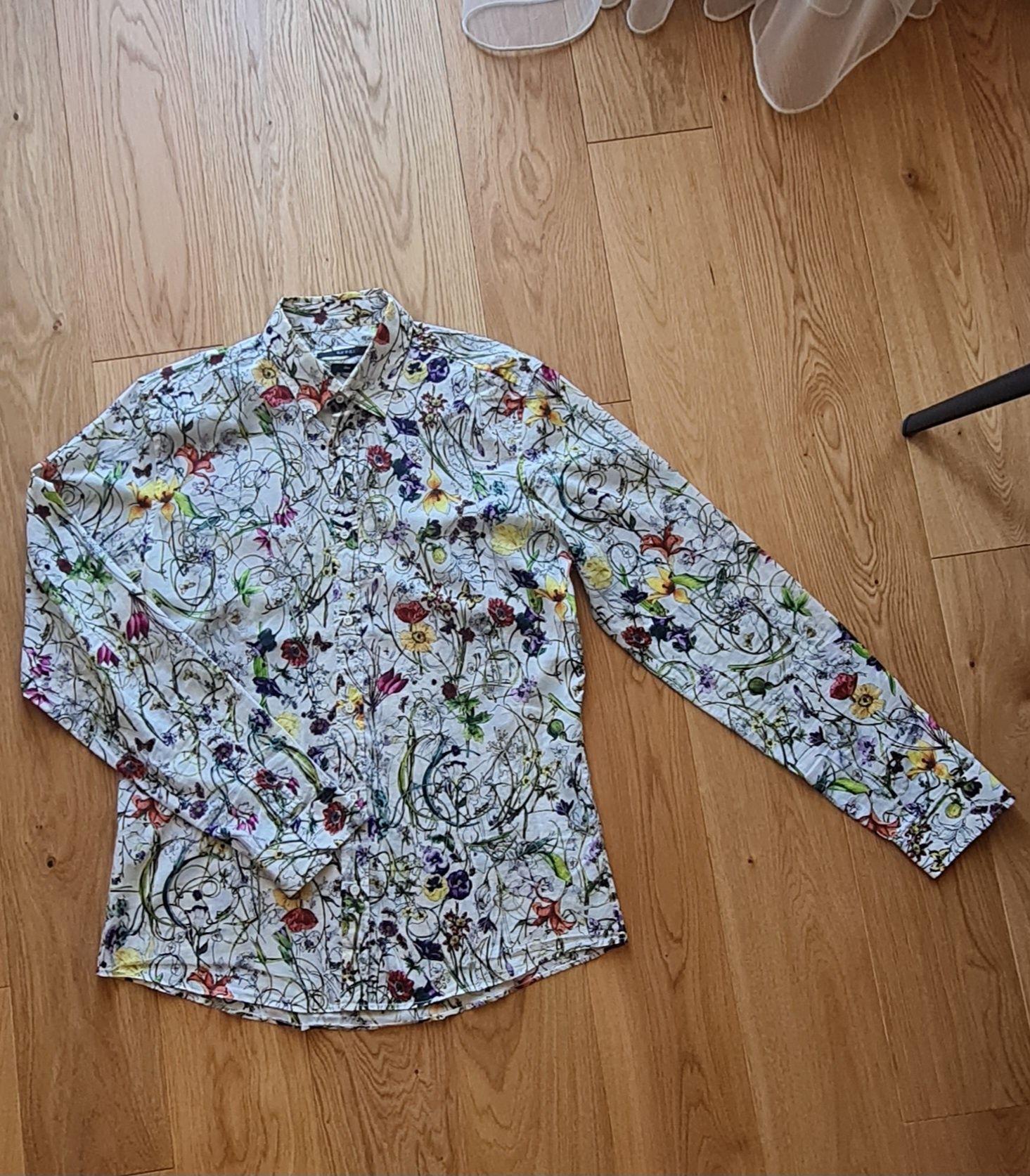 Мъжка риза Gucci multicolore floral print р-р М 41/16