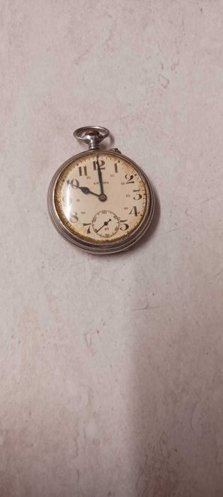 Ceas de buzunar Enigma, din argint
