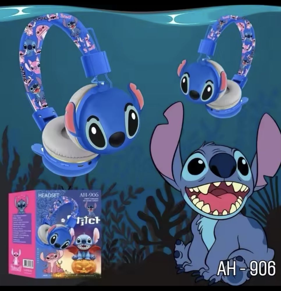 Детски безжични слушалки Стич AH -906/Stitch bluetooth headset