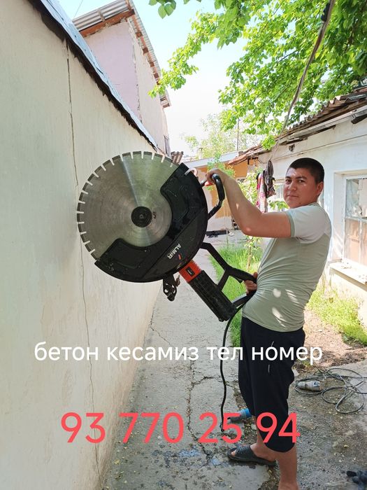 Beton kesish xizmati xar xil razmerlarda