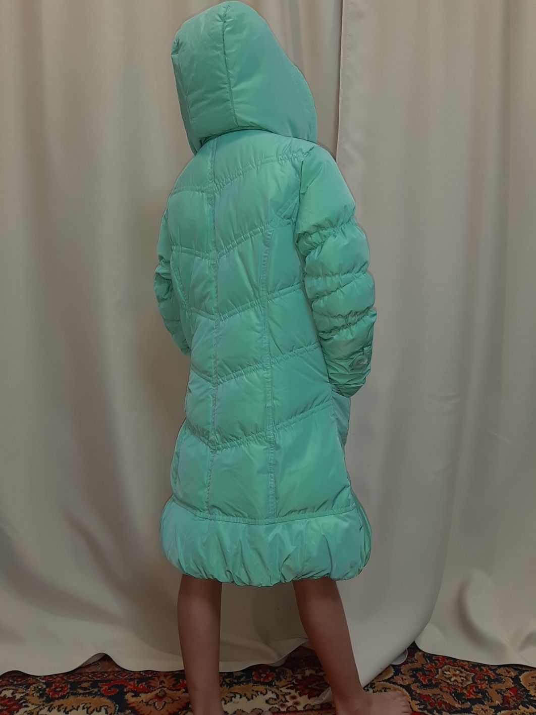 Куртка зимняя теплая на девочку рост 140 см
