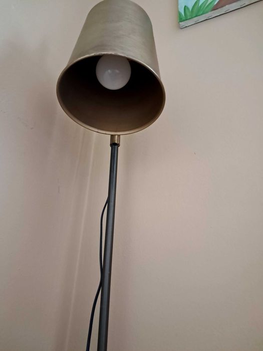 Лампион 144 см, желязо, златист