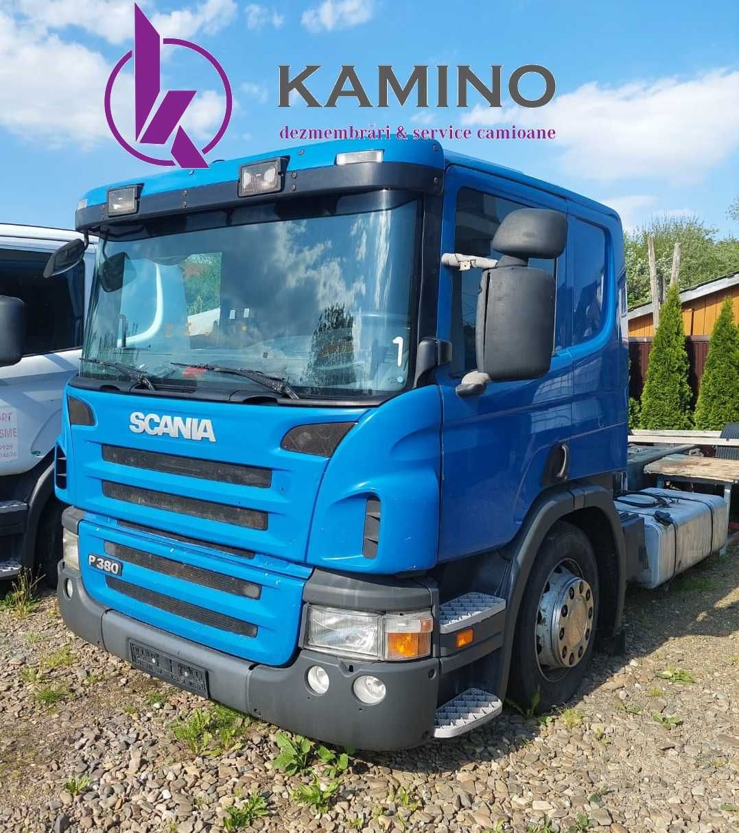 Dezmembram Scania P 380 HPI cu cabina albastra