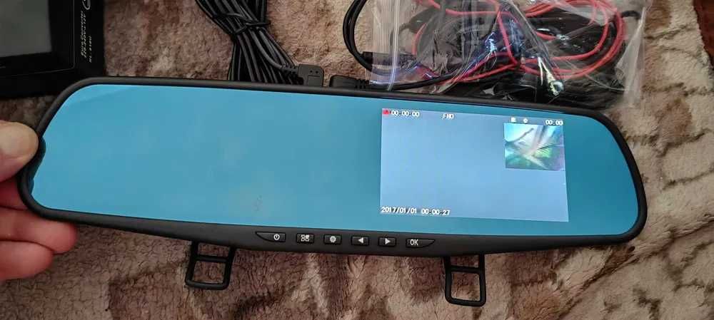 Camera Video Auto Dubla Tip Oglinda Full-HD 1080p Display 4.3