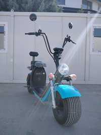 Електрически скутер / мотор тип чопър 1500W с двойна седалка нов модел
