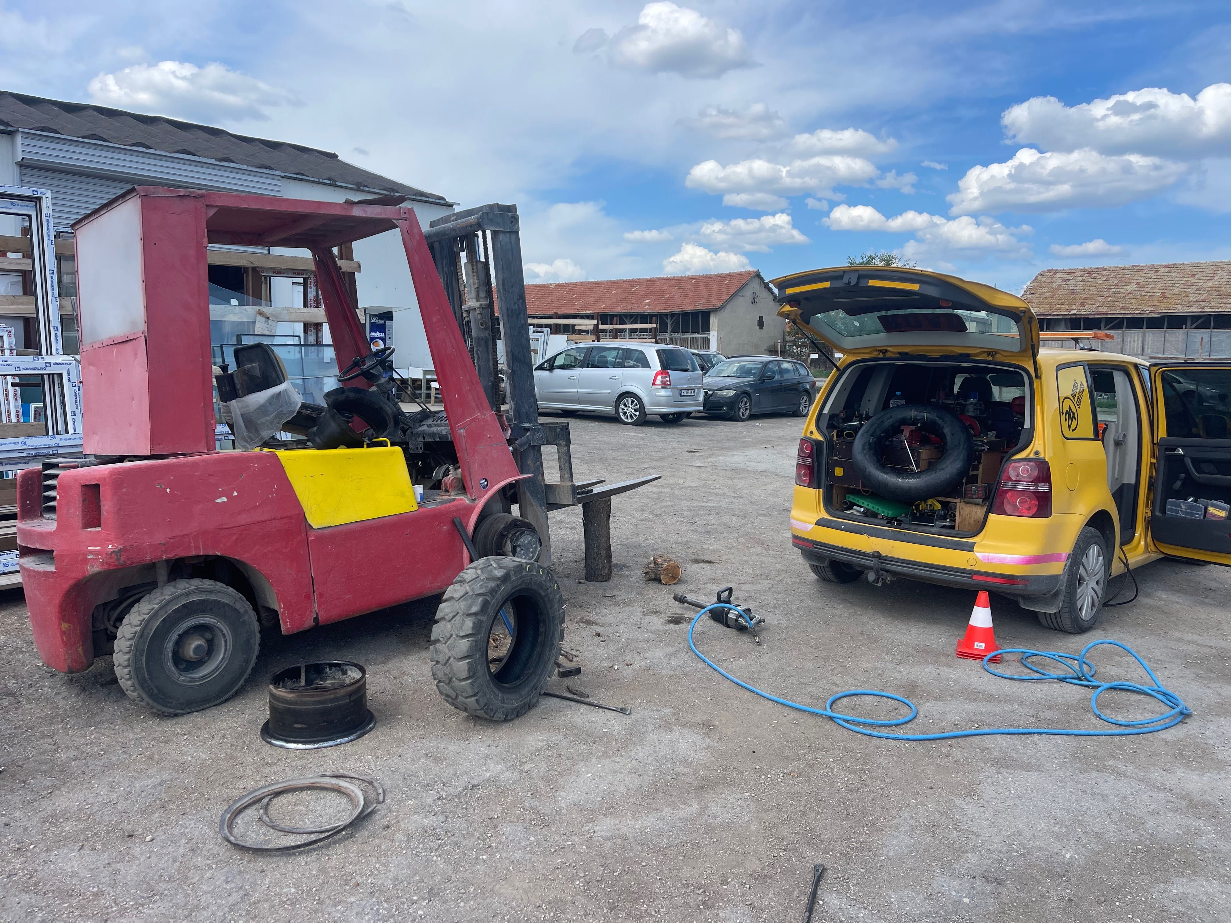 Пътна помощ и Мобилен сервиз за гуми и ремонт Шумен