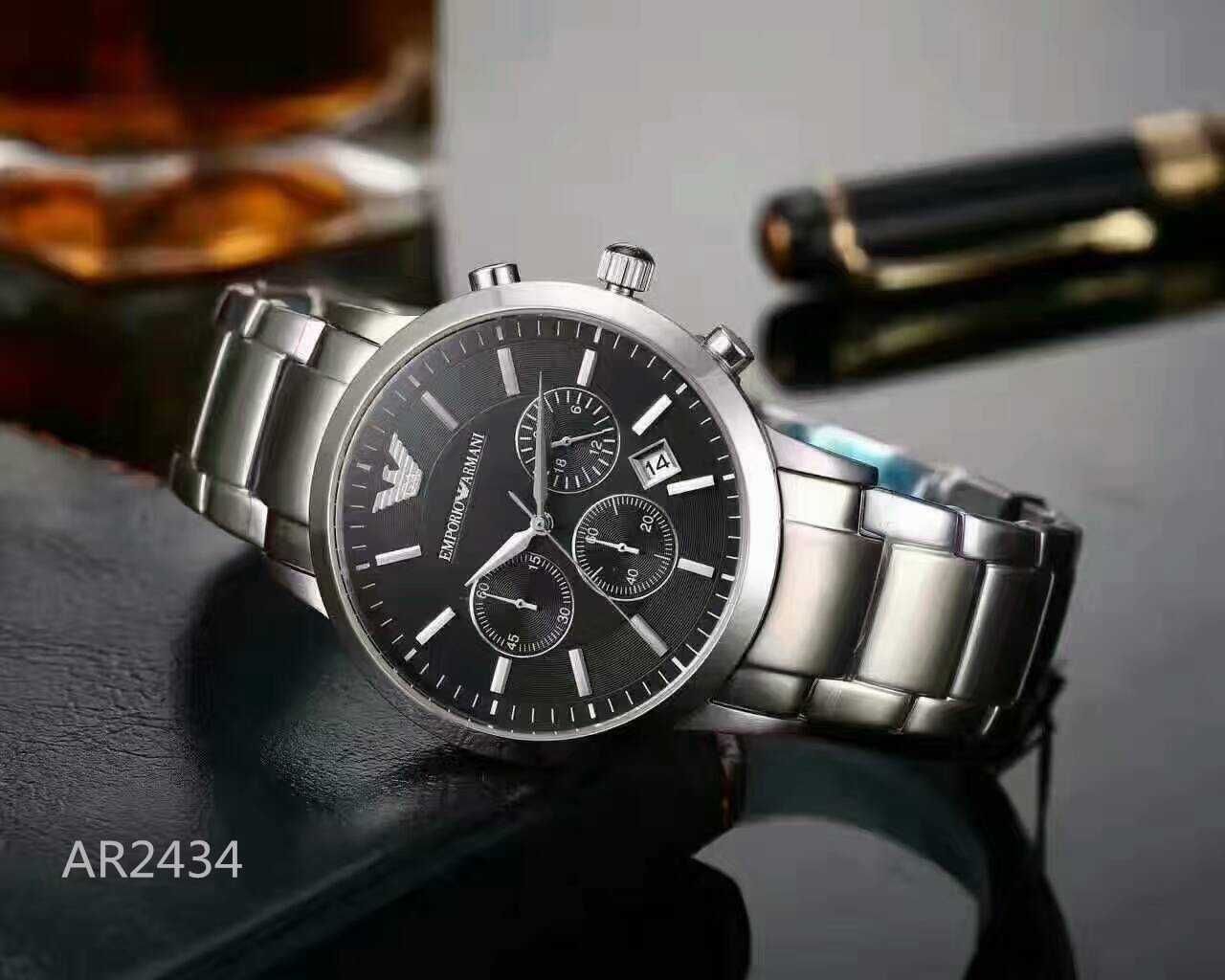 CEAS Barbatesc ARMANI PREMIUM CHRONOGRAPH Black (tissot seiko omega)