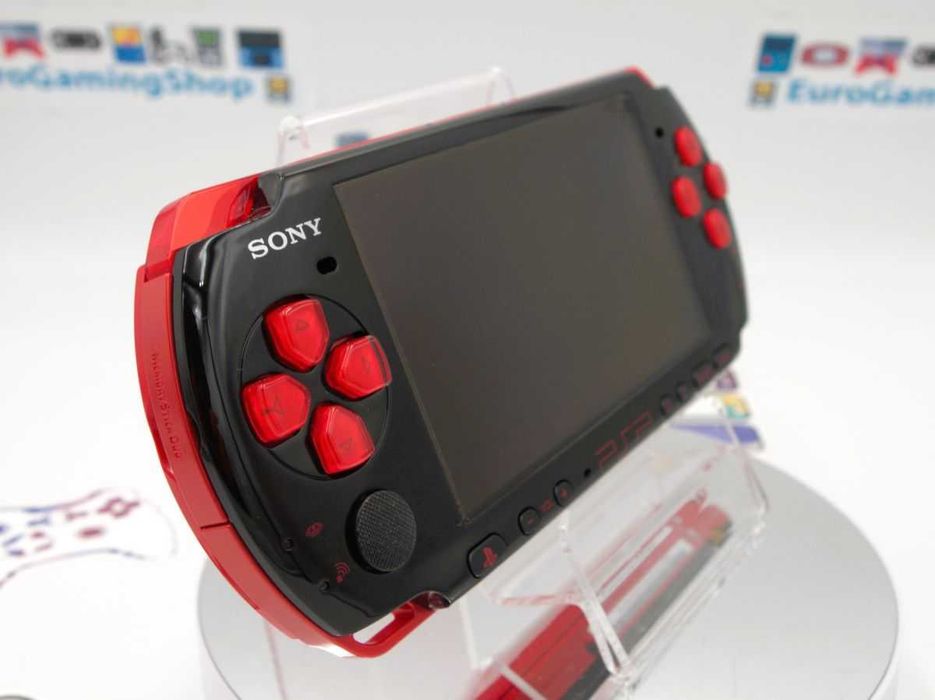 Sony PSP 3000 Red Black/CFW 6.60/64GB/50Jocuri, imp. Jap [JP19PSP3-02]