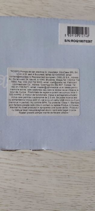 Vand pompa de san electrica "Spectra"