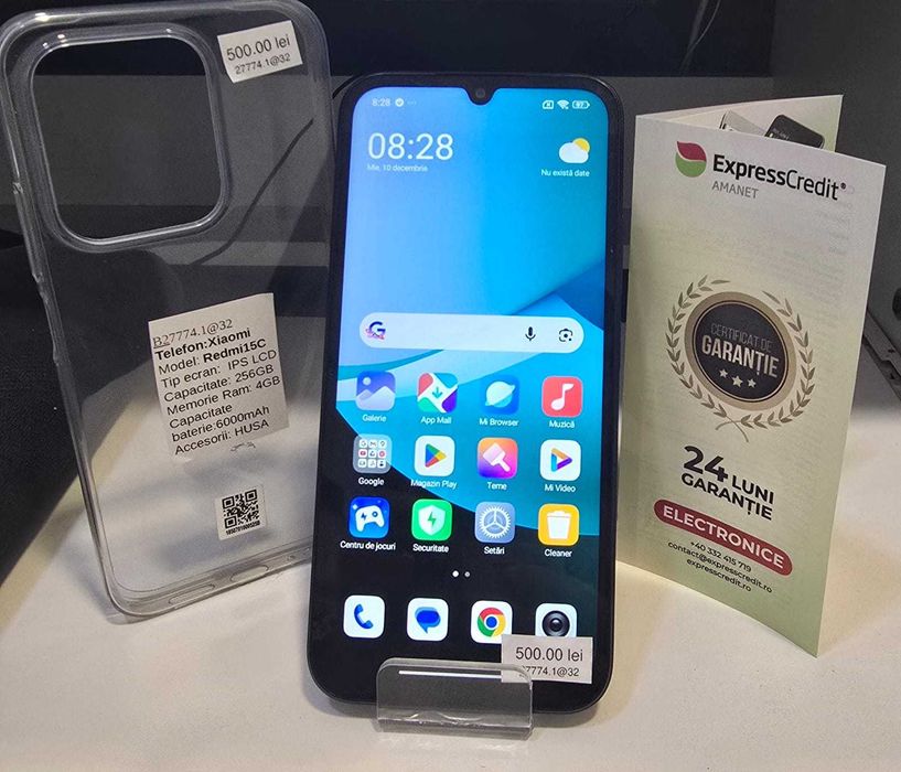 Telefon Redmi 15C (AG32 B27774.1) 2 ANI GARANTIE!