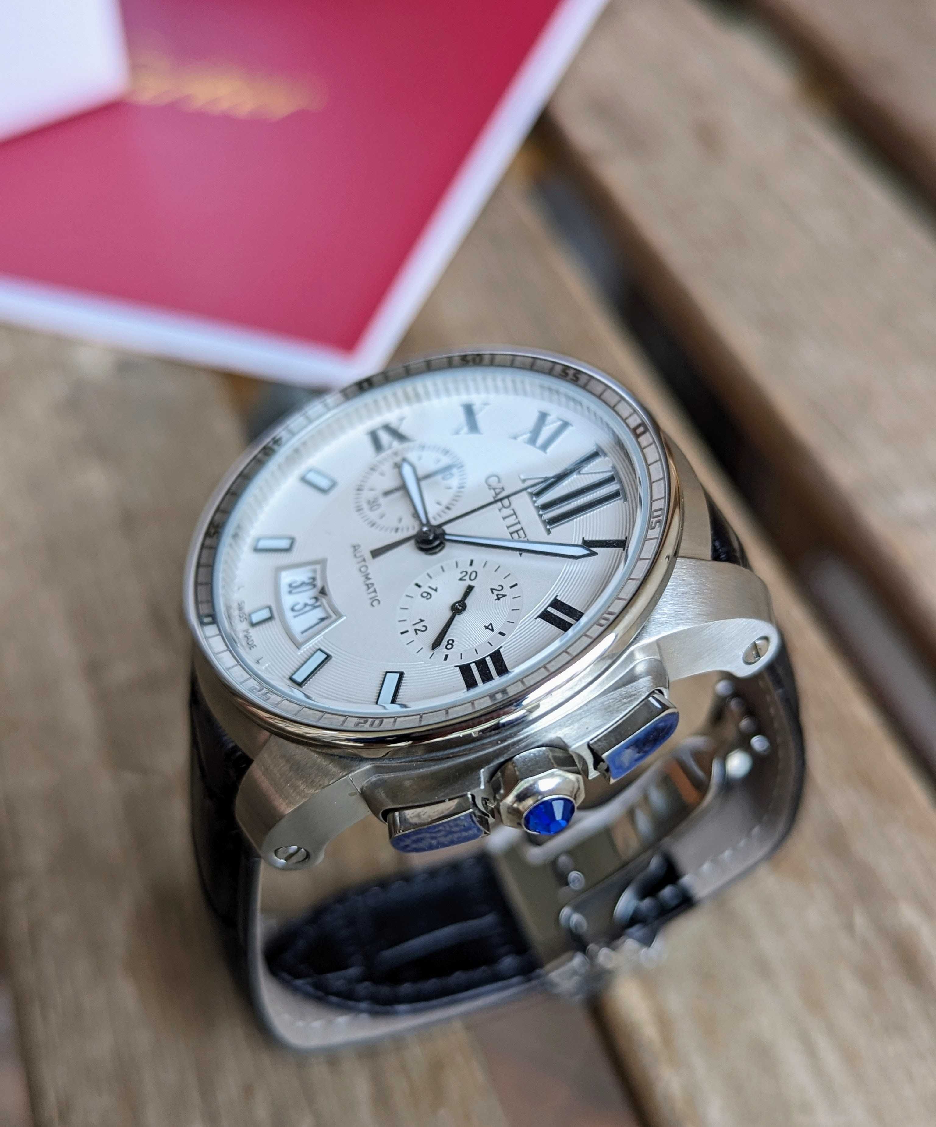 Кварцов мъжки часовник Cartier Calibre de Cartier