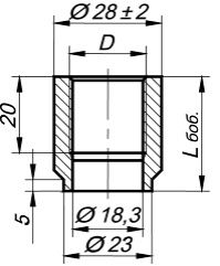 Продается Бобышка БП01-М20х1,5-50 ст.20 КИПиА