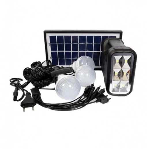 Kit lanterna cu panou solar, 3 becuri LED SMD, GDLITE-1