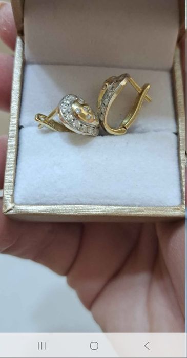 Cercei din aur 14k..4gr