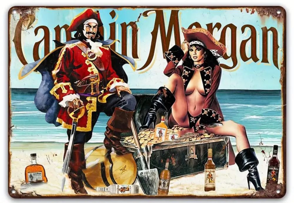 Panou metalic Captain Morgan