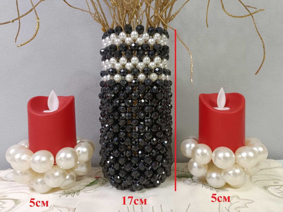 Декоративные  интерьерные вазы и подсвечники