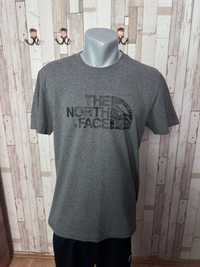 Tee tricou T-shirt The North Face clasic bumbac gri grey