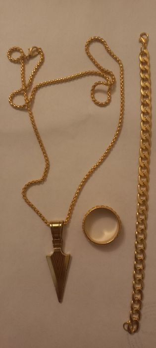 Набор подвеска браслет и кольцо.