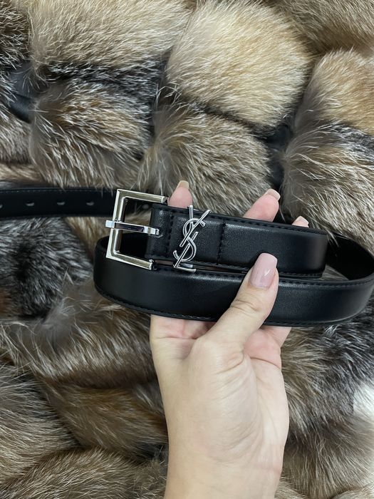 Curea YSL negru-argintiu