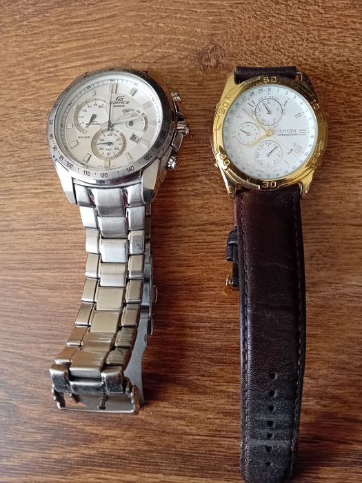 Часовник CITIZEN и Casio EDIFICE