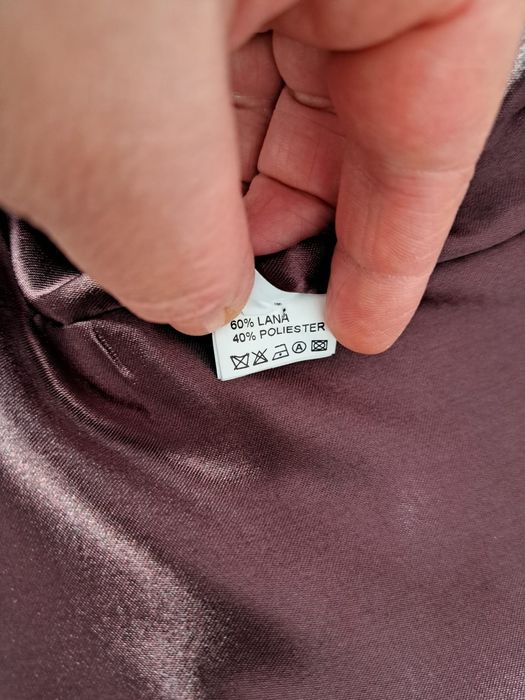 Haina de dama din lână cu guler din blană de vulpe