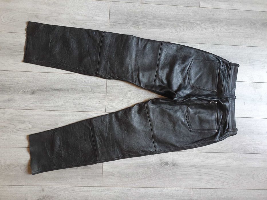 Pantaloni de piele POLO (rock, motor, biker) - Marimea 50 (Talie 80 cm