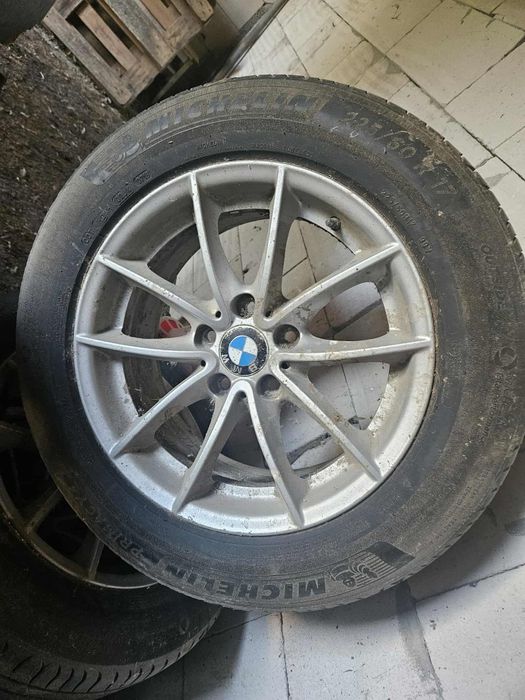 Vând 4 Jante de BMW X 3 cu anvelope noi de vara 225 60 R 17
