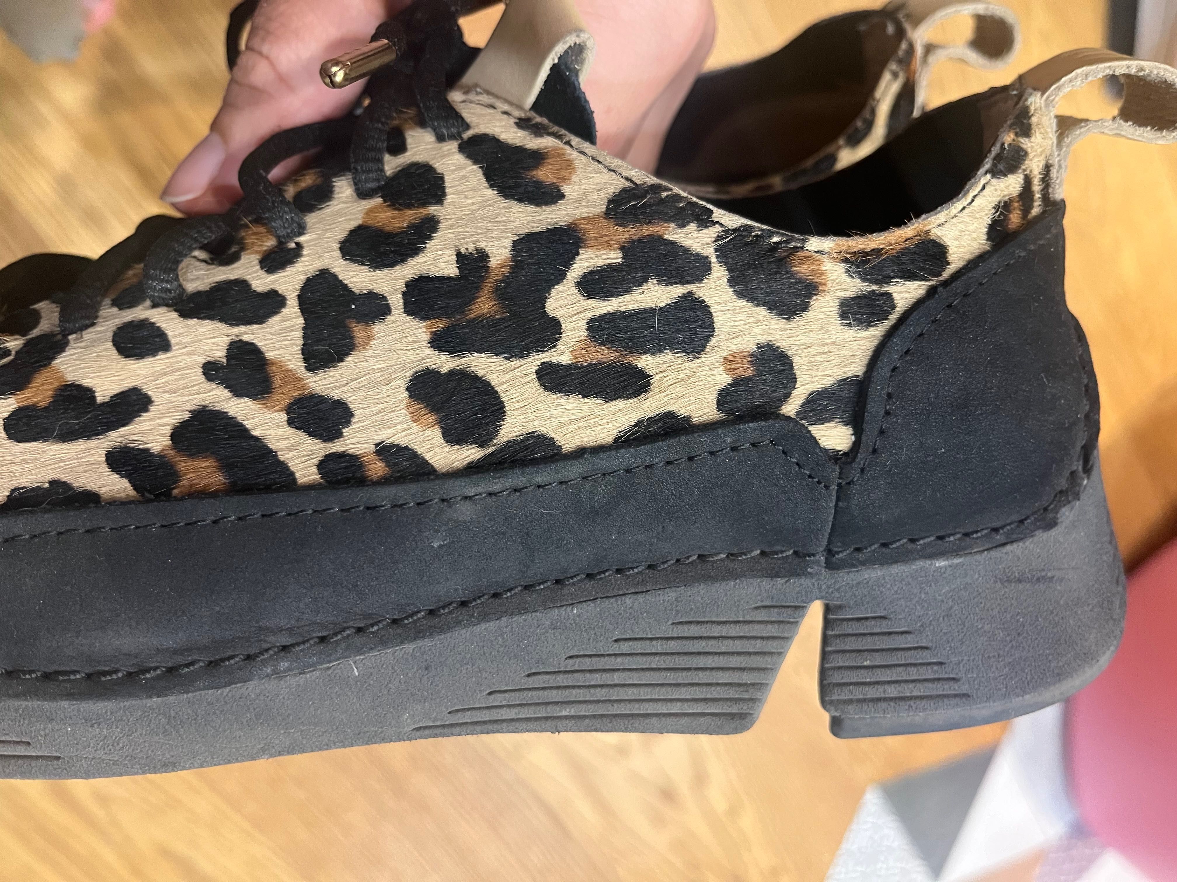 Clarks обувки естествена кожа 38 размер