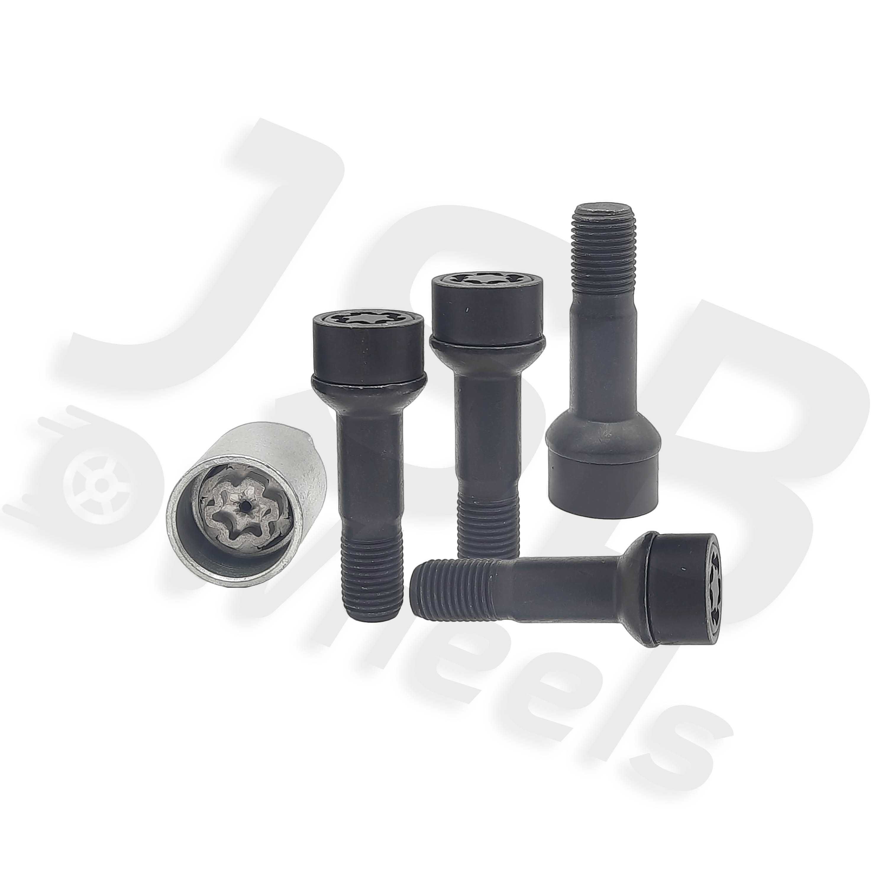 Set prezoane antifurt negre Starlock M14x1.5 Mercedes