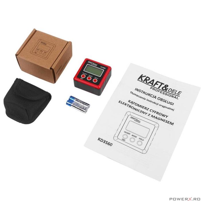 Inclinometru, raportor digital pentru măsurarea unghiurilor și a