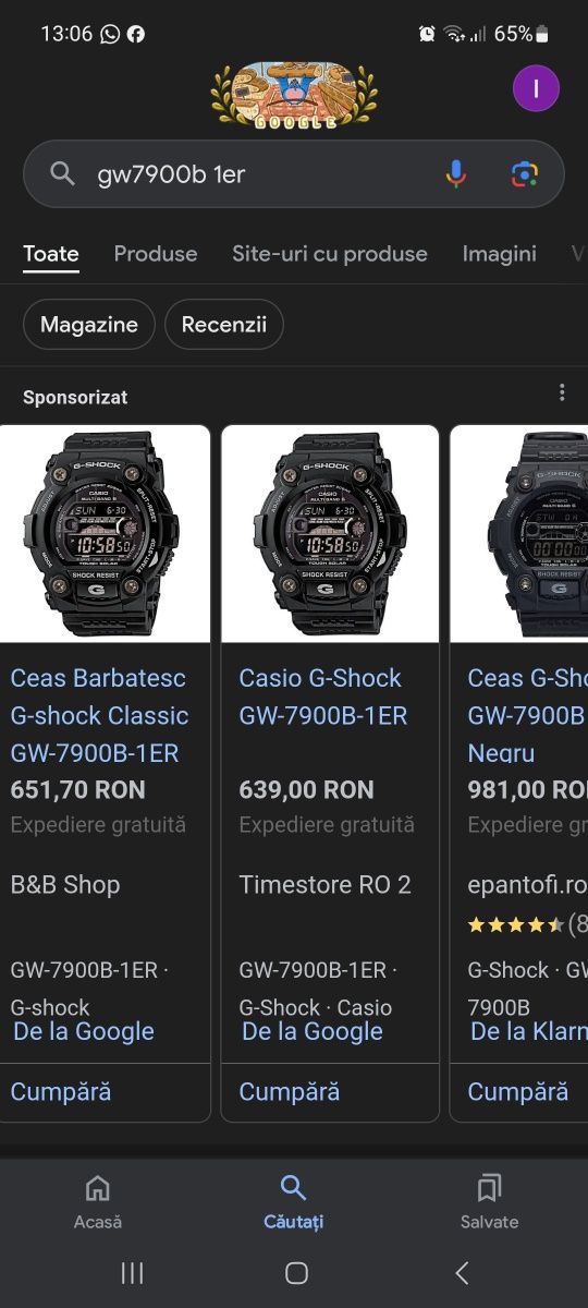 Casio G Shock GW 7900B 1ER Solar